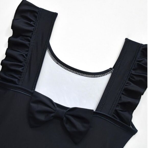 Girls Wednesday One Piece Bathing Suit - Picture 3 of 6